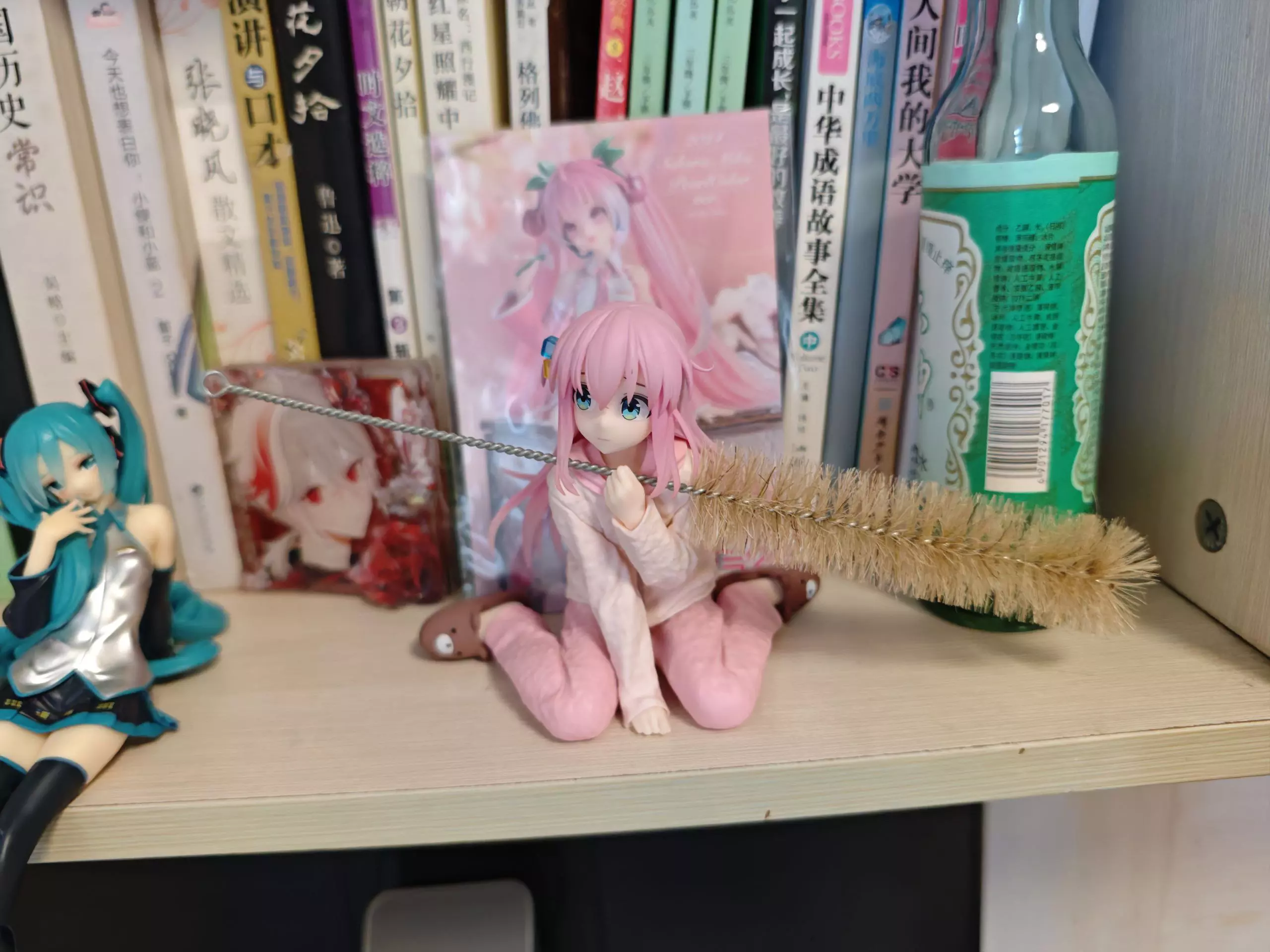 拿着试管刷的小波奇酱笑死我了